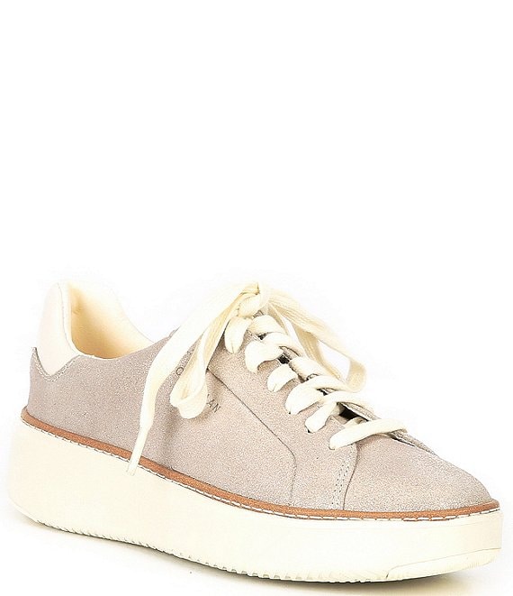 Cole Haan GrandPro Topspin Suede Lace-Up Platform Sneakers | Dillard's