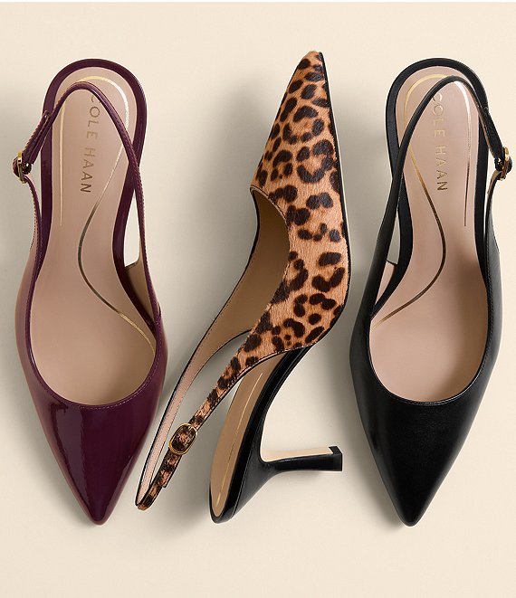 Cole Haan Hansell Leather Slingback Pumps | Dillard's