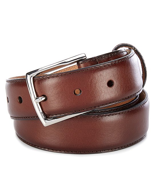 Color:Brown - Image 1 - Harrison Grand Leather Belt