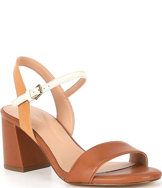 Cole Haan Josie Leather Block Heel Dress Sandals Dillard s