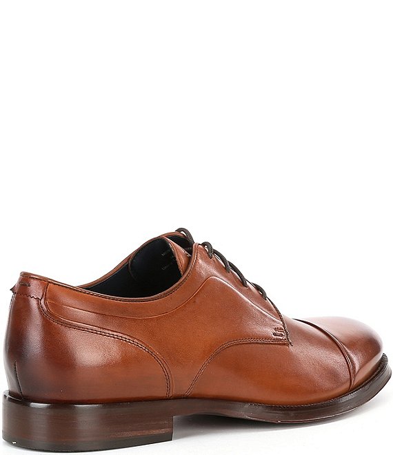 cole haan men's dress shoes brown COLE HAAN GRAND. OS JAY MENS 10 M LEATHER GRAND CAP OXFORD DRESS SHOES BROWN