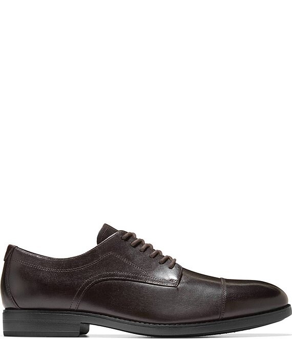 Cole Haan Men's Harmon Grand Water Resistant Leather Cap Toe