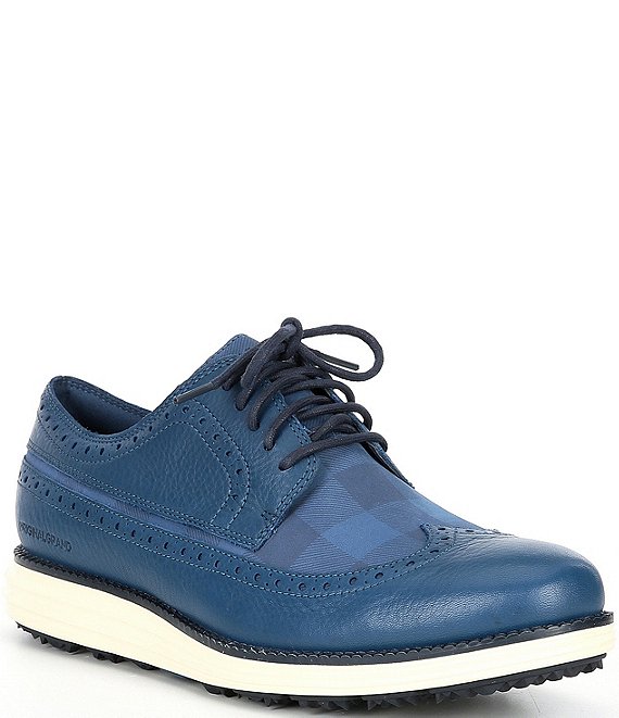 Cole Haan Men's ØriginalGrand Waterproof Leather Check Golf Shoes ...