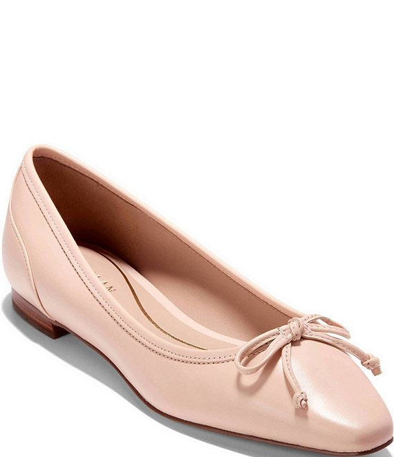 Cole Haan Paget Leather Bow Ballet Flats