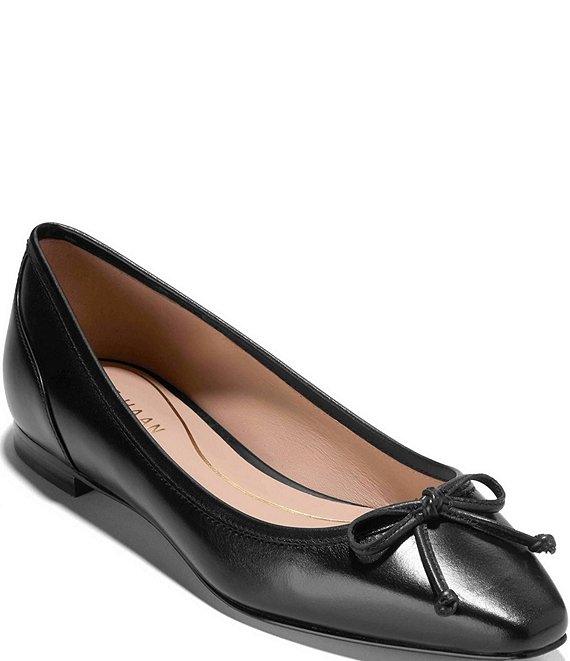 Cole Haan Paget Leather Bow Ballet Flats