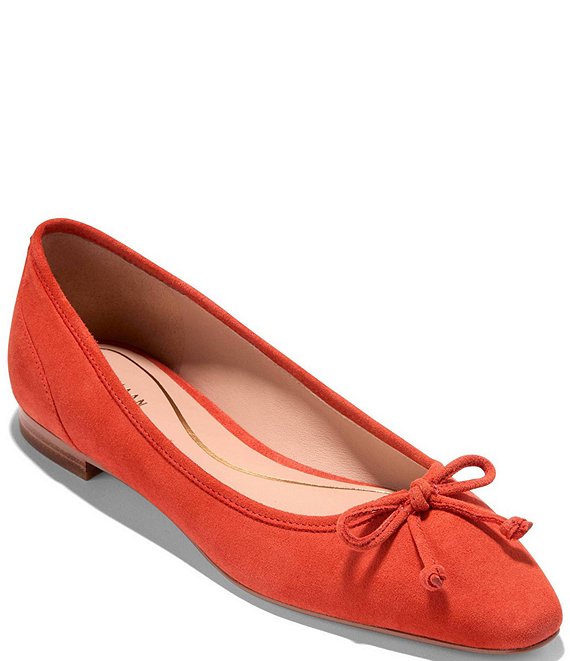Cole Haan Paget Suede Bow Ballet Flats