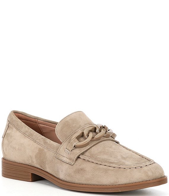 Cole Haan Stassi Suede Chain Detail Loafers | Dillard's