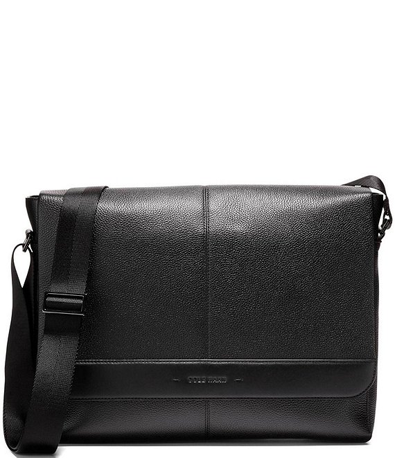 Cole haan pebble store leather messenger bag