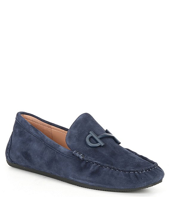 Cole Haan Tully Suede Bit Buckle Drivers