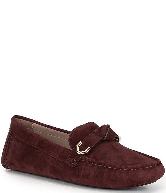 Cole Haan Evelyn Suede Knot Drivers | Dillard's