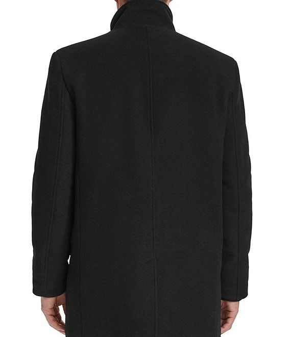 Cole Haan Wool Blend Plush Solid Coat | Dillard's