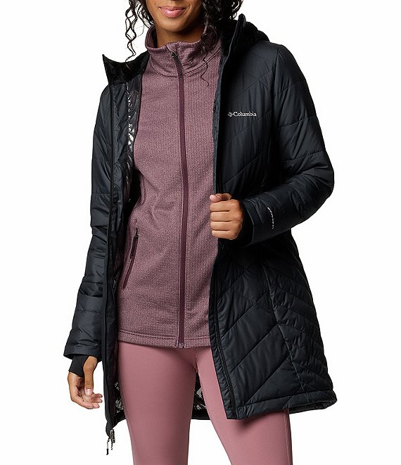 Columbia Heavenly Long Hooded Quilted Down Jacket