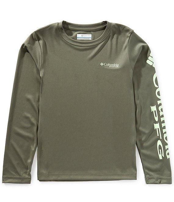 Columbia Little/Big Boys 4-18 Long Sleeve Terminal Tackle