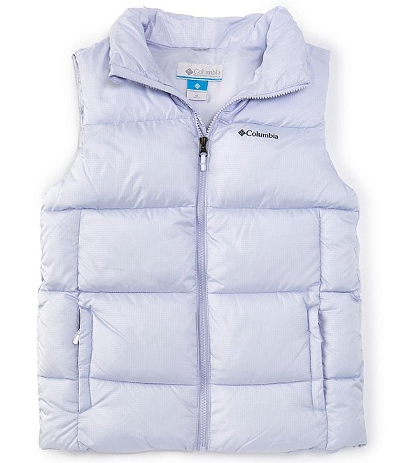 Columbia Big Girls Puffect Puffer Vest Snowdrift Size S 7 8