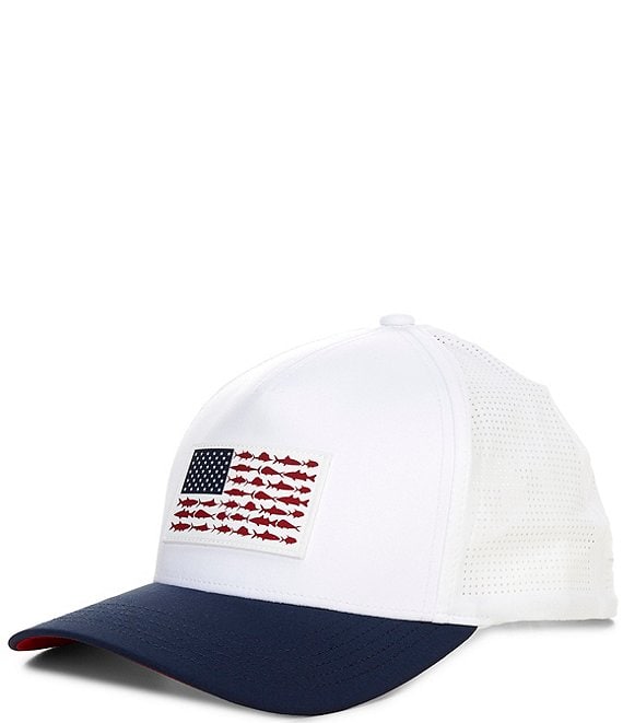 Columbia PFG Elite 3D Americana Stretch Snap Back Hat