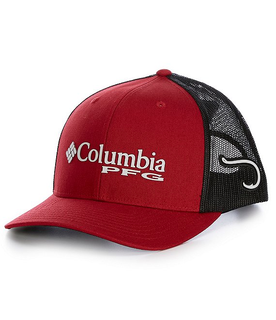 Columbia PFG Mesh Snap Back Ball Cap, Men's, Size: One size, Black
