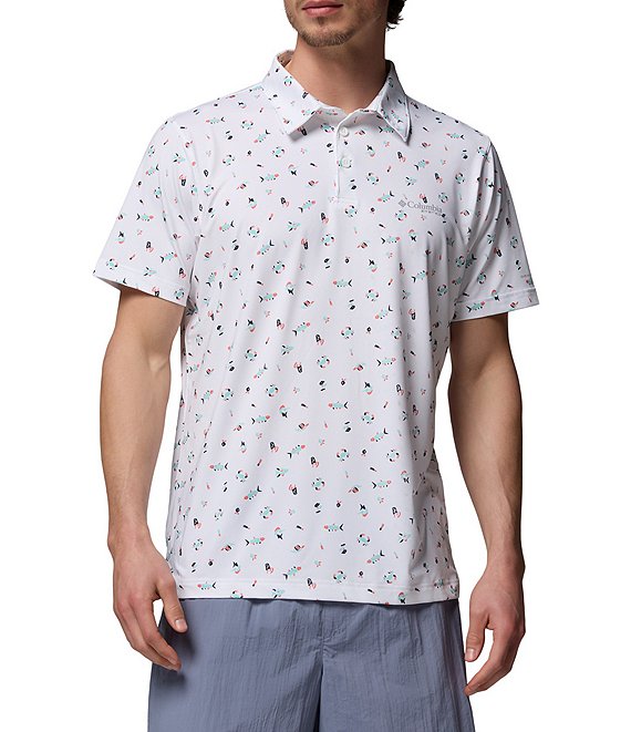 Columbia PFG Super Slacktide II Stretch Short Sleeve Polo Shirt