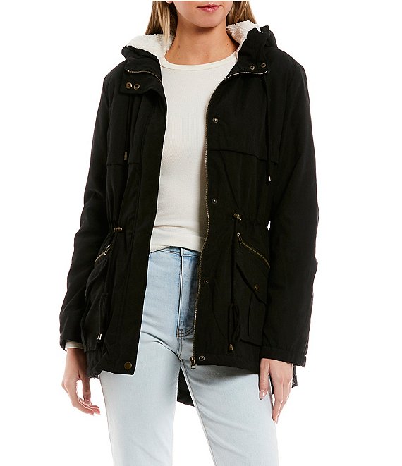 Anorak jacket sale with sherpa lining