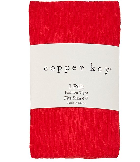 Copper Key Big Girl 7-16 Cable Knit Tights