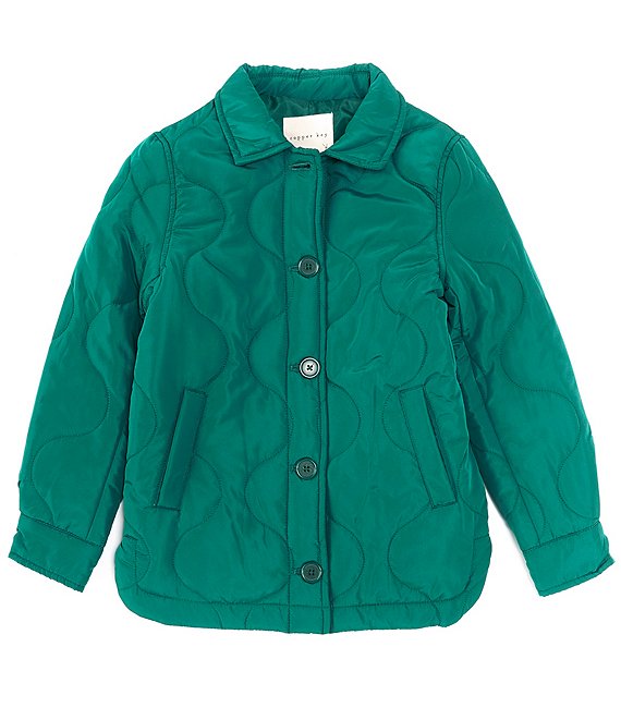 Girl quilted hot sale jacket