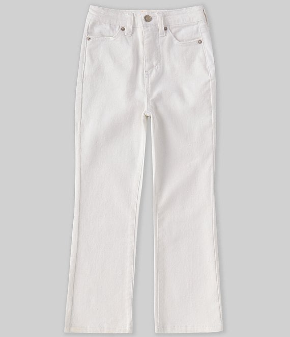 Color:White - Image 1 - Big Girls 7-16 Straight Leg Denim Jean