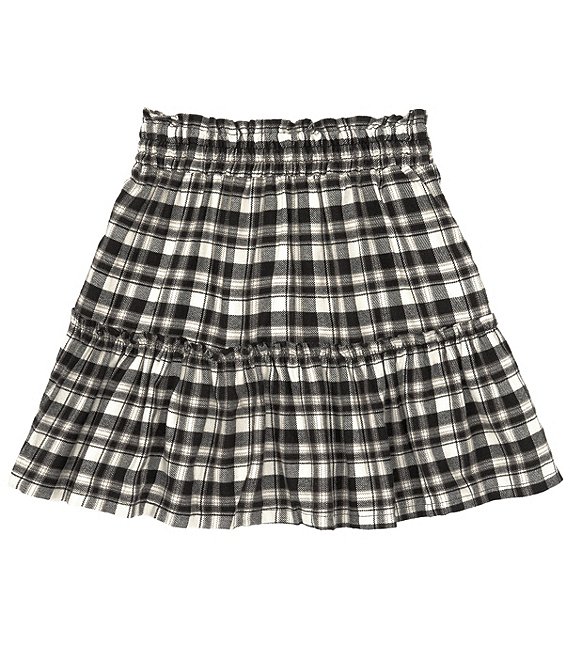 Copper Key Big Girls 7-16 Tiered Shift Plaid Mini Skirt | Dillard's