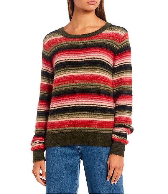 Copper Key Eyelash Knit Stripe Sweater Dillard's