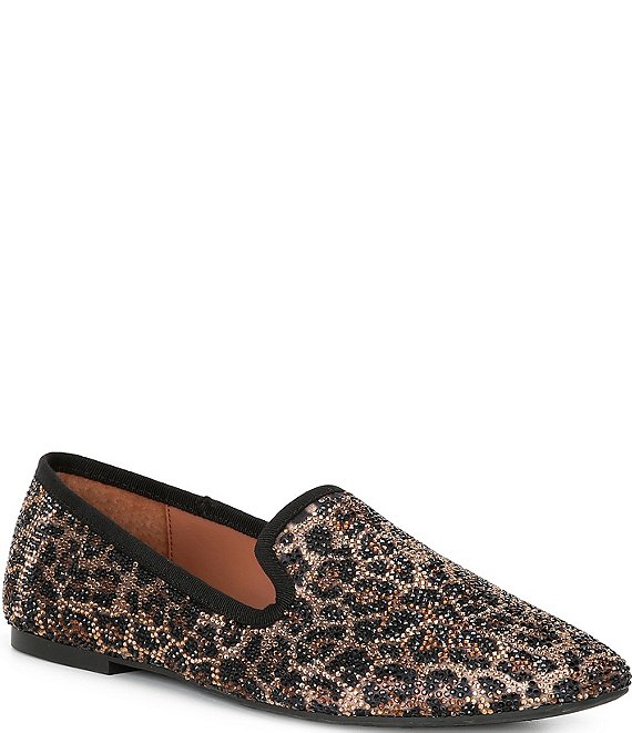 Copper Key Glitz Leopard Print Rhinestone Loafers Dillard s