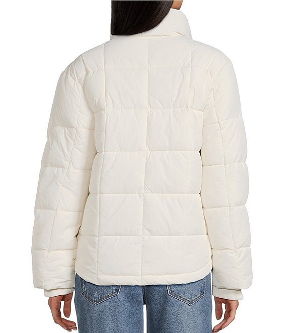 Copper Key Knit Collar Winter Puffer Jacket | Dillard's