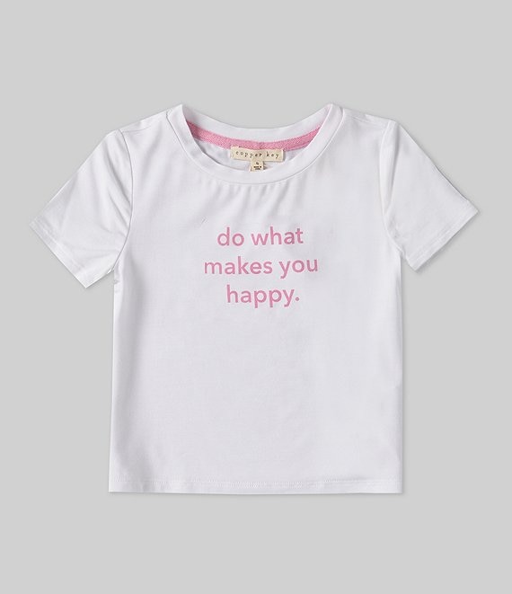 Copper Key Little Girls 2T-6X Do What Makes You Happy T-Shirt | Dillard's