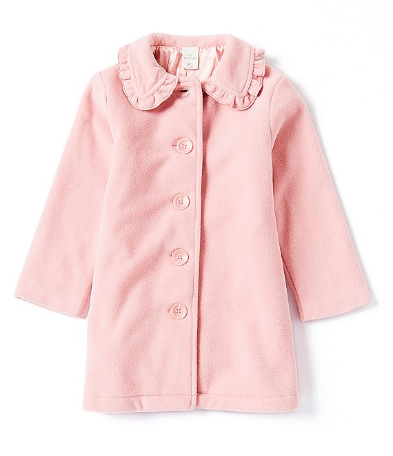 Girls best sale ruffle coat