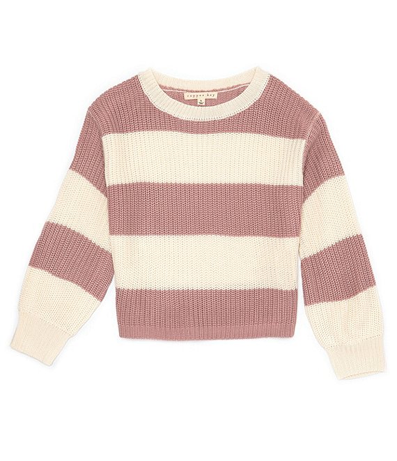 Copper Key Little Girls 2T-6X Shaker Stripe Sweater | Dillard's