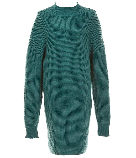 Girls green sales sweater dress