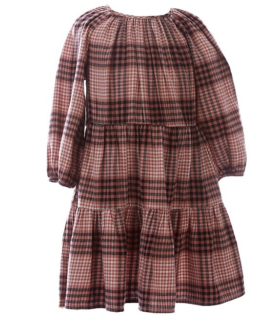 Copper Key Little Girls 2T-6X Tiered Plaid Dress | Dillard's