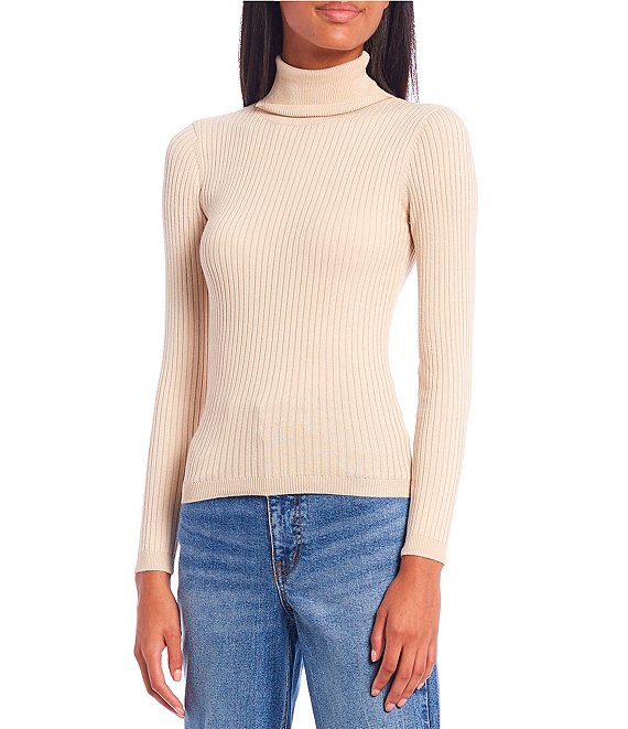 Copper Key Ribbed Turtleneck Sweater | Dillard's