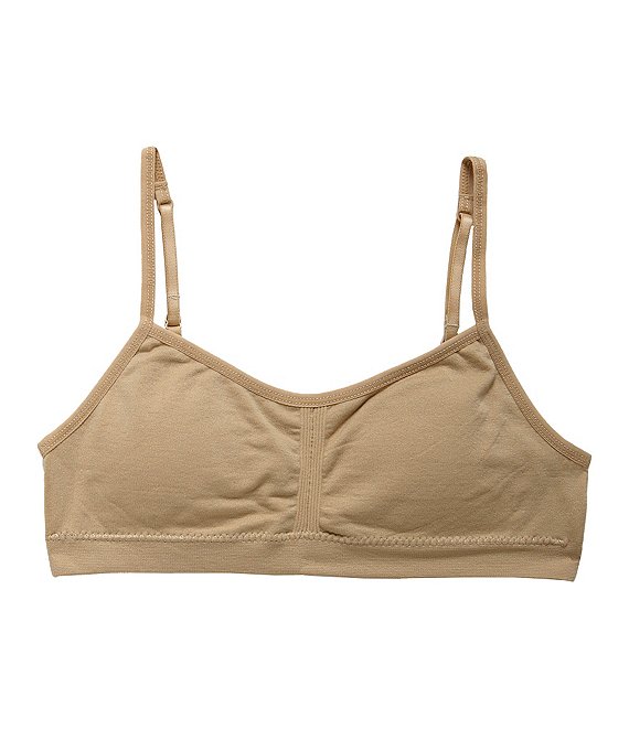 Cotton spandex bra with removable cookie pads