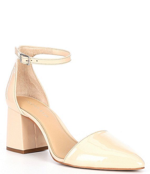 Copper Sandal Strap Heels, Bronze - Perla Shoes | Maisonette | Leather block  heels, Bronze shoes, Strap heels