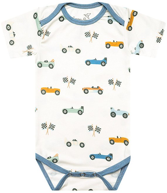 Copper Pearl Baby Boys Short Sleeve Speedster Bodysuit