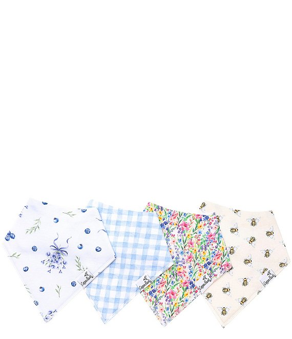 Copper Pearl Baby Girls Bandana Bib Set