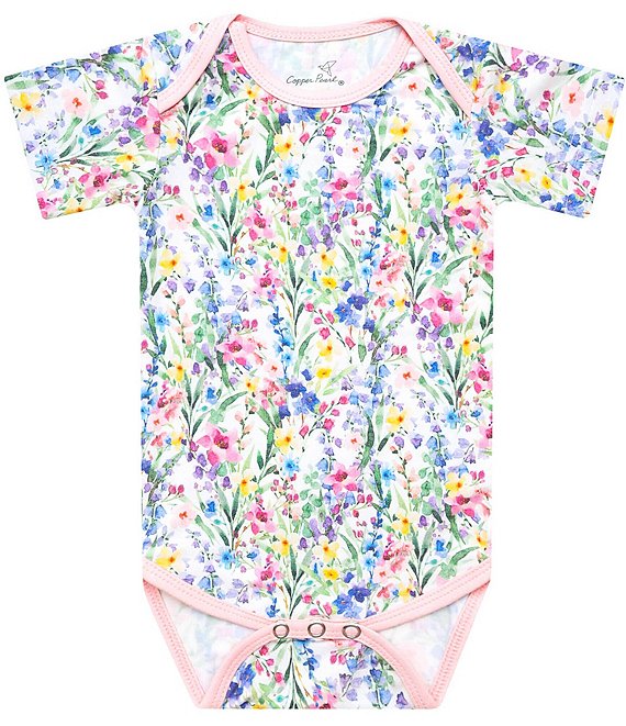 Copper Pearl Baby Girls Short Sleeve Bodysuit