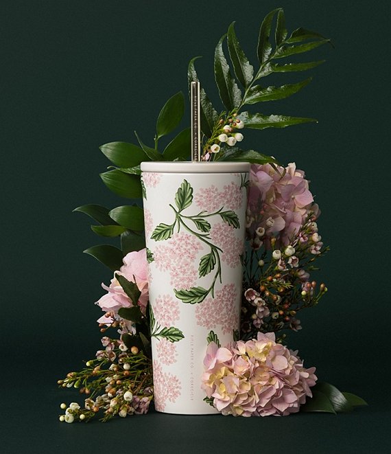 Corkcicle Pink Hydrangea Stainless Steel Triple-Insulated Cold Cup
