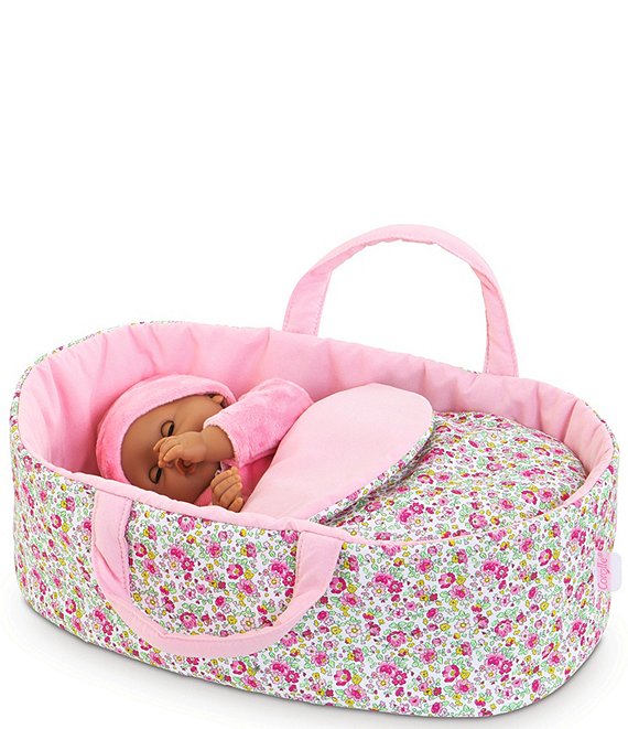 Corolle Dolls Floral Print Carry & Sleeping Bed for 12#double; Baby Doll