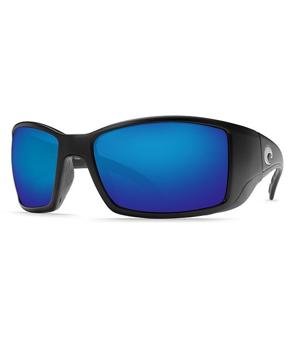 Color:Black - Image 1 - Blackfin UVA and UVA Protection Polarized Wrap Sunglasses