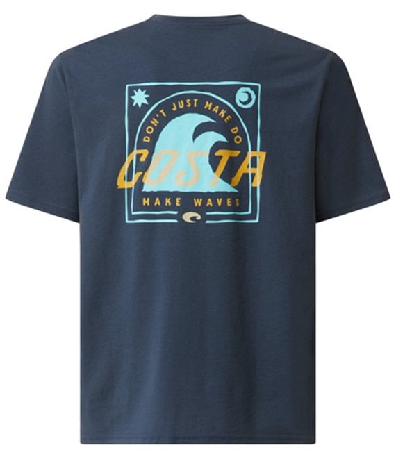 Costa Make Waves Short Sleeve T-Shirt, Shark - Image 1