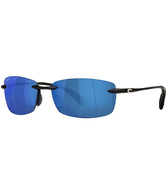 Costa Men's 6S9071 Ballast Mirrored 60mm Rectangle Polarized Sunglasses