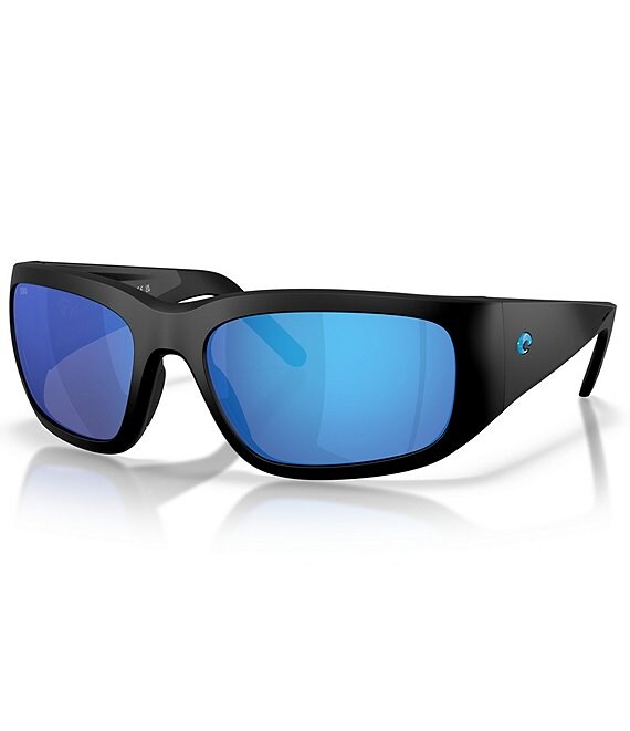 Costa Men's Bulley Bait 6S9139 64mm Polarized Rectangle Sunglasses