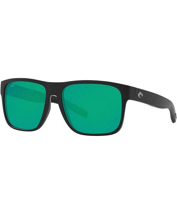 Color:Black Green - Image 1 - Men's Spearo Polarized 59mm Square Sunglasses