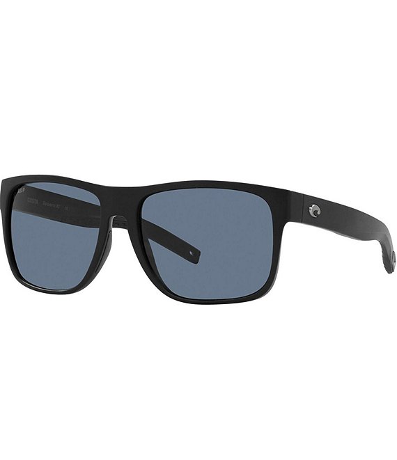Color:Matte Black - Image 1 - Men's Spearo Polarized 59mm Square Sunglasses