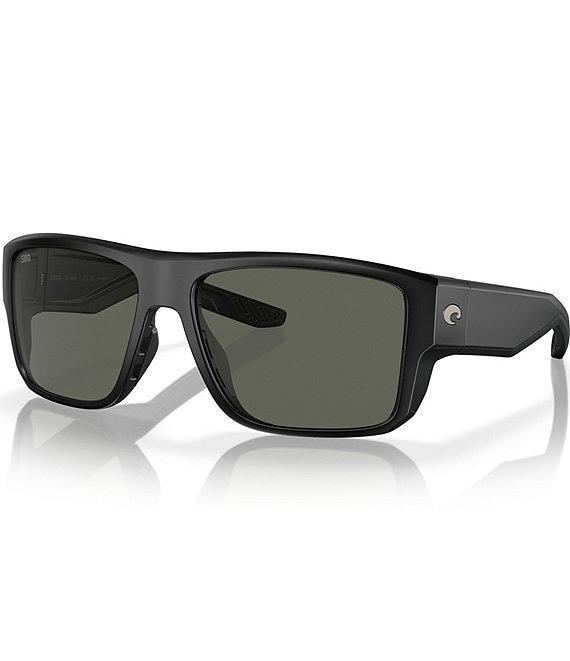 Costa 6S9116 Taxman Matte Black - Men Sunglasses, Blue Mirror Lens