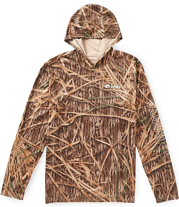 Costa Mossy Oak Shadow Grass Print Tech Hoodie
